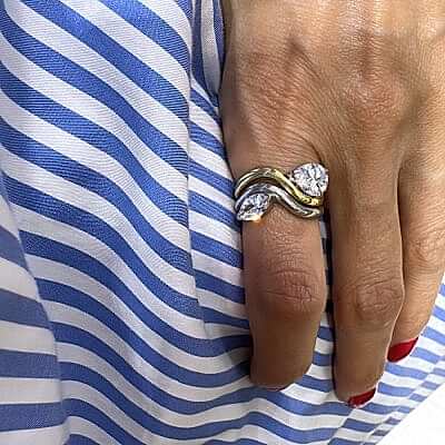 Markiz Kesim Dalgalı Yüzük - by Eda Çetin