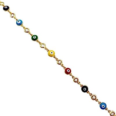 Mineli Klasik Nazar Boncuğu Bileklik - by Eda Çetin