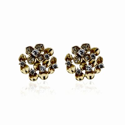 Mini Çiçek Buketi Küpe - by Eda Çetin