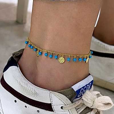 Nadia Turkuaz Pullu Halhal - by Eda Çetin