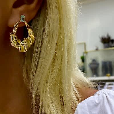 Nil Yeşili Mili Koleksiyon Küpe - by Eda Çetin