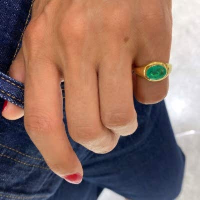 Paraiba Serçe Parmak Yüzük - by Eda Çetin