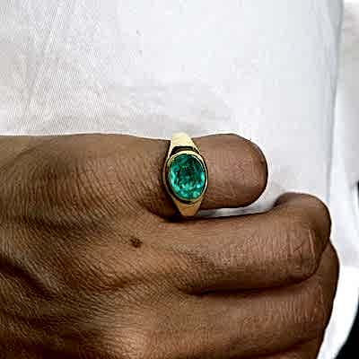 Paraiba Serçe Parmak Yüzük - by Eda Çetin