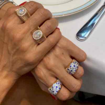 Pure Selection Blue Yüzük - by Eda Çetin