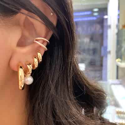 Rox Halkada İnci Küpe - by Eda Çetin