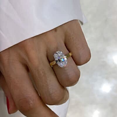 Royal Cut Oval Kesim Yüzük - Büyük Boy - by Eda Çetin