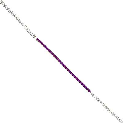 Ruby Şerit İtalyan Bileklik - by Eda Çetin