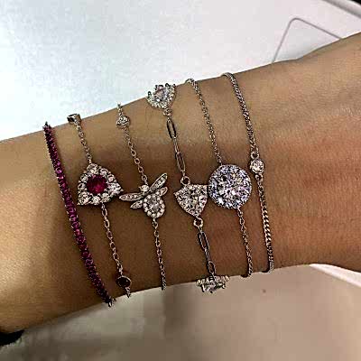 Ruby Şerit İtalyan Bileklik - by Eda Çetin