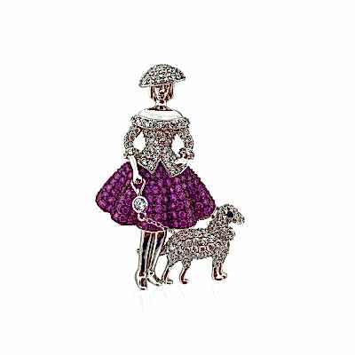 Violet La Parisienne Broş - by Eda Çetin