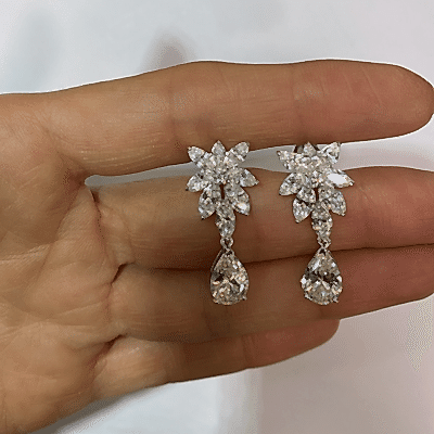 Rute Midi Markiz Süzme Küpe - by Eda Çetin