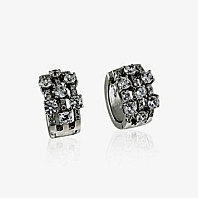 Sagra Taşlı Mini Halka Küpe - by Eda Çetin