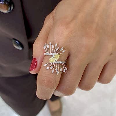 Şampanya Göz Yüzük - by Eda Çetin