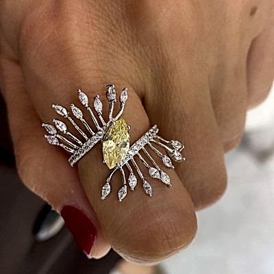 Şampanya Göz Yüzük - by Eda Çetin