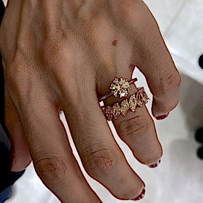 Şampanya Markiz Tamtur Yüzük - by Eda Çetin