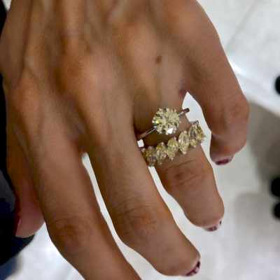 Şampanya Markiz Tamtur Yüzük - by Eda Çetin