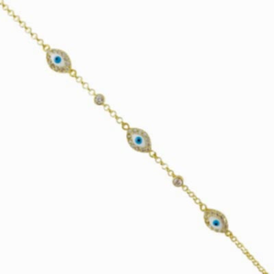 Silva Mineli Göz Bileklik - by Eda Çetin