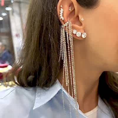 Suzi Sarkıt Kıkırdak Küpesi - by Eda Çetin