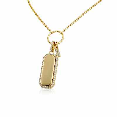 Taşlı Plaka Kolye - by Eda Çetin