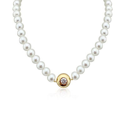 Tektaş Detaylı İnci Kolye - by Eda Çetin