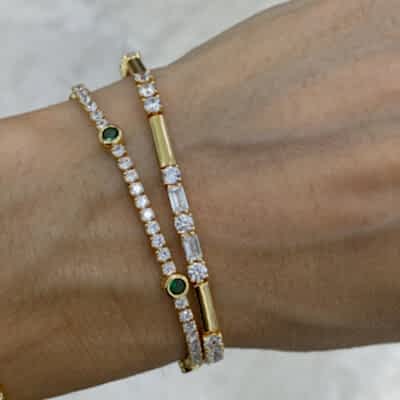 Viola Taşlı Bileklik - by Eda Çetin