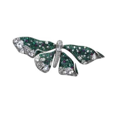 Yeşil Kelebek Broş - by Eda Çetin